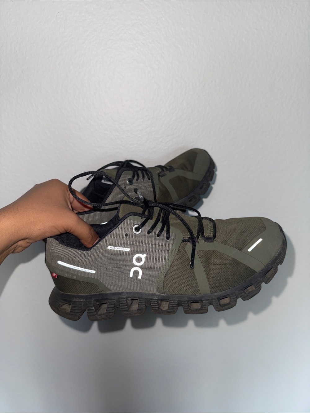 On Running Women's Cloudtrail Running Shoes — Olive Green/Black